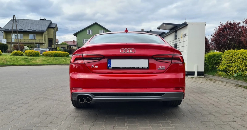 Audi A5 cena 133500 przebieg: 69000, rok produkcji 2017 z Lipno małe 596